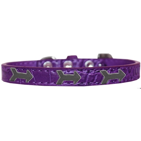 Mirage Pet Products Arrows Widget Croc Dog Collar PurpleSize 18 720-26 PRC18